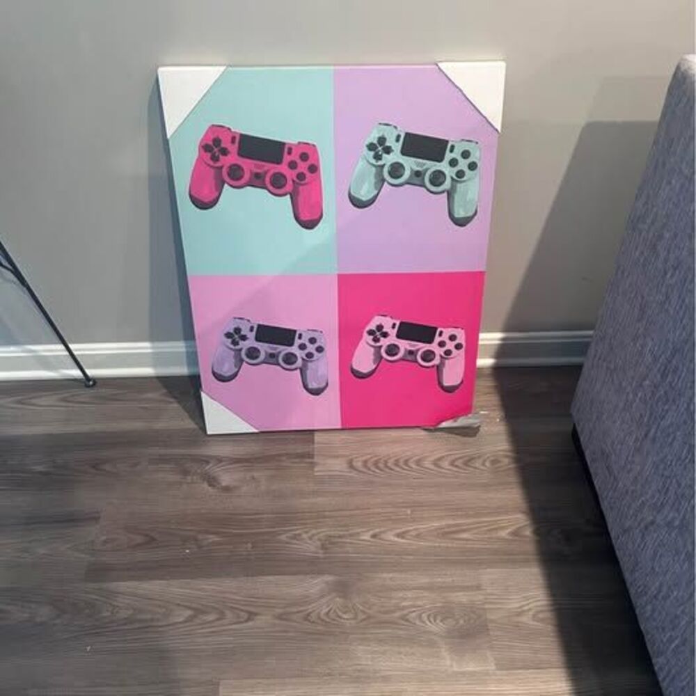 Gaming Controller Pop Art Canvas